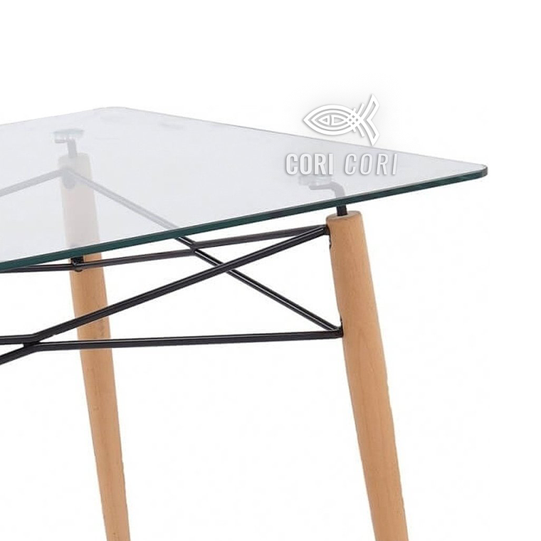 Mesa Crox de Vidrio Rectangular 140x90cms 2