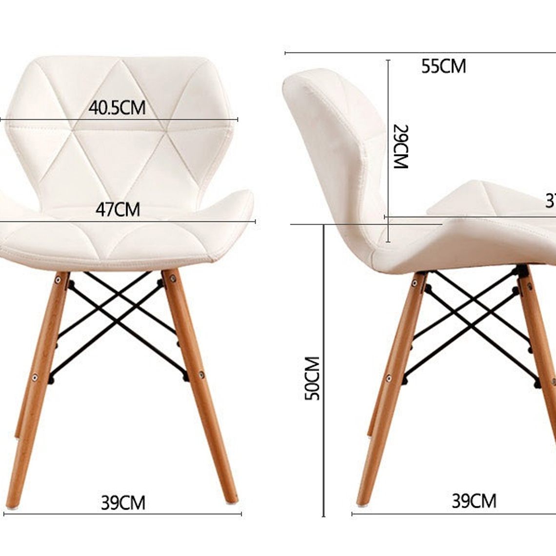 Silla Eames Mariposa Ecocuero 5