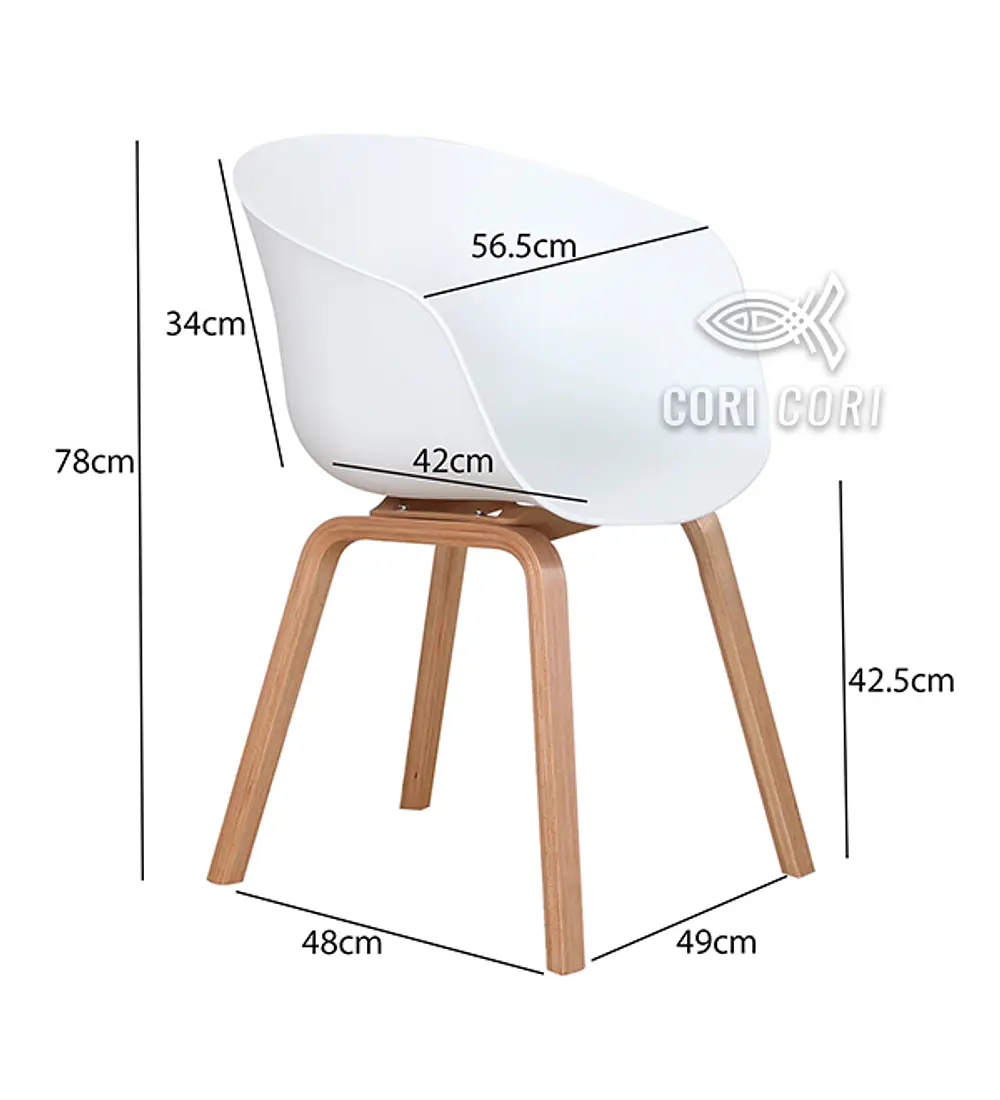 Comedor Mesa Rectangular 120x80cms + 4 Sillas Cup