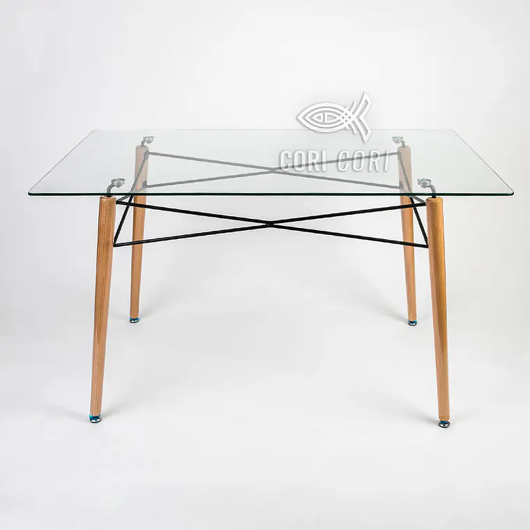 Mesa Crox 140 x 80 + 6 Sillas Eames Mariposa Ecocuero 8