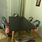 Comedor Rectangular 120x80cms + 4 sillas Patchwork Wood - Miniatura 3