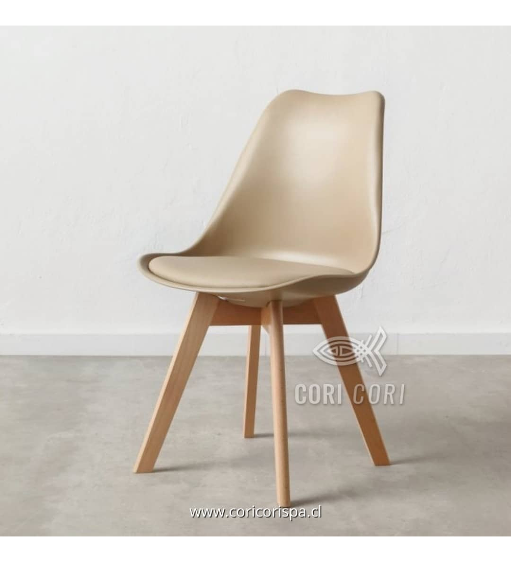 Comedor Mesa Tulip Blanca 100cms + 4 Sillas Tulip