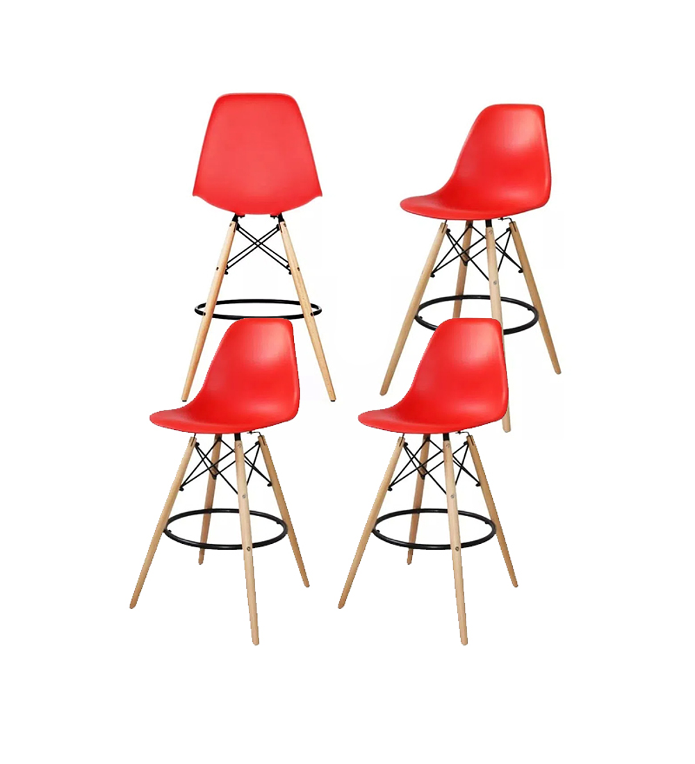 4 Pack Taburetes Eames Tower
