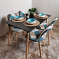 Comedor Rectangular 120x80cms + 4 sillas Patchwork Wood - Miniatura 2