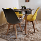 Comedor Mesa Rectangular Melamina 120x80cm + 4 Sillas Tulip - Miniatura 3