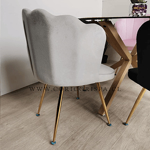 Comedor Mesa Warwick 100cms + 5 Sillas Corona