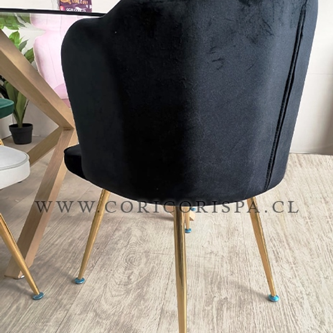 Comedor Mesa Warwick 100cms + 5 Sillas Corona 6