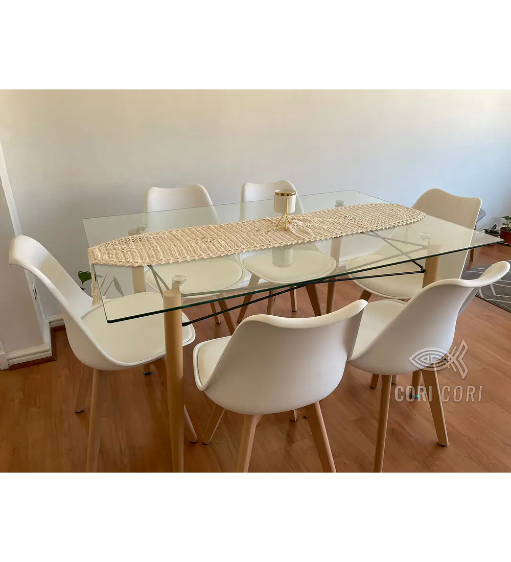 Mesa Crox 140 x 80cms + 4 Sillas Tulip