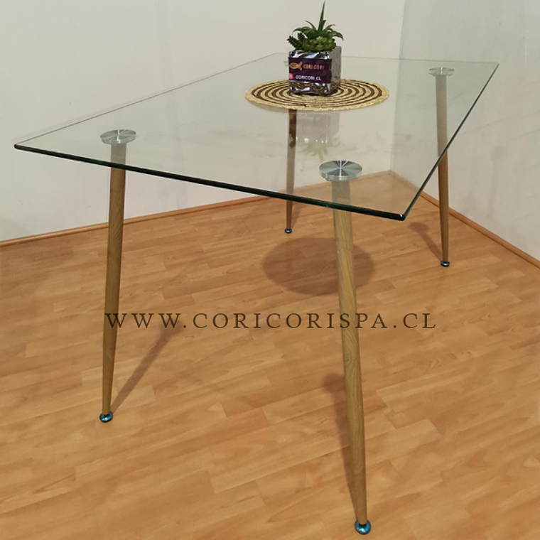 Mesa de Comedor Vidrio Rubi 120x80cms 5