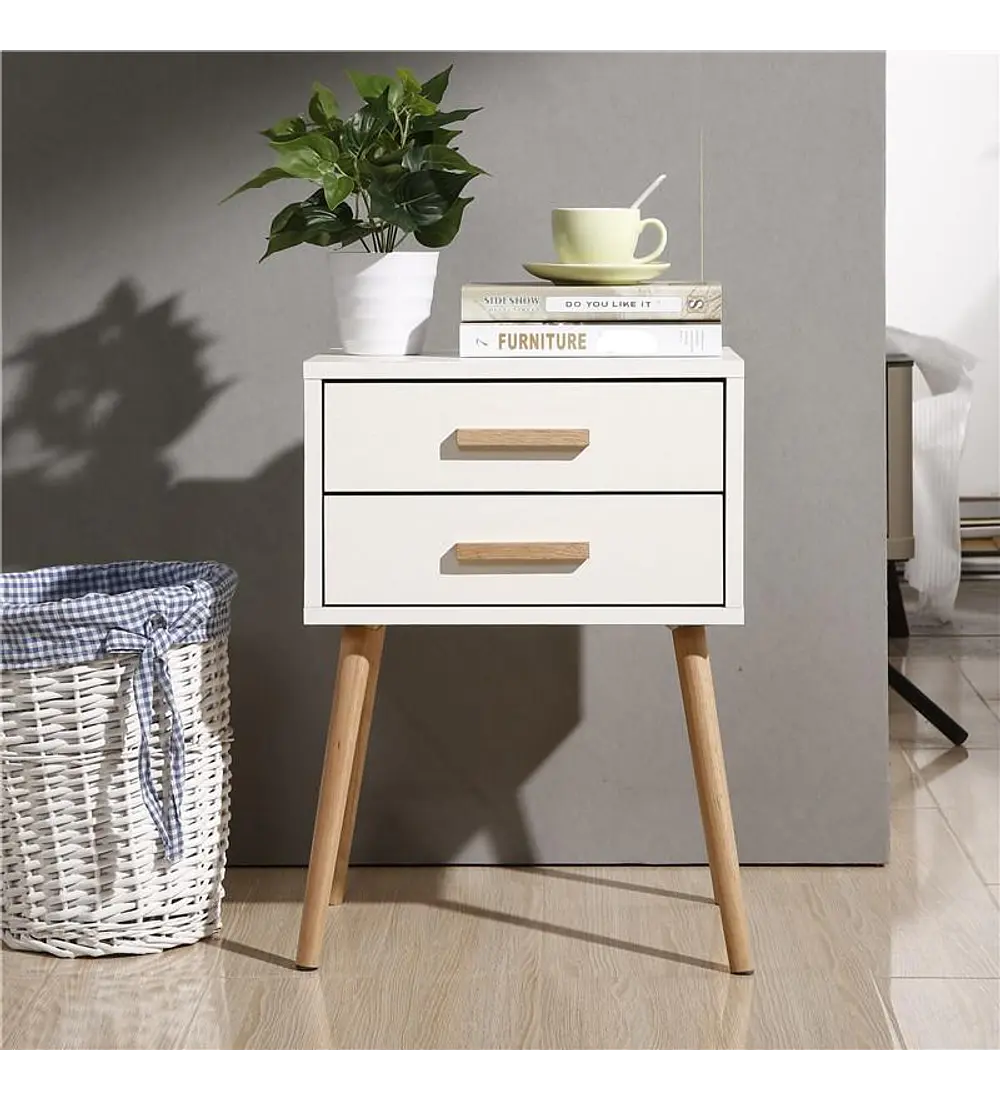 Velador Eames Doble Blanco