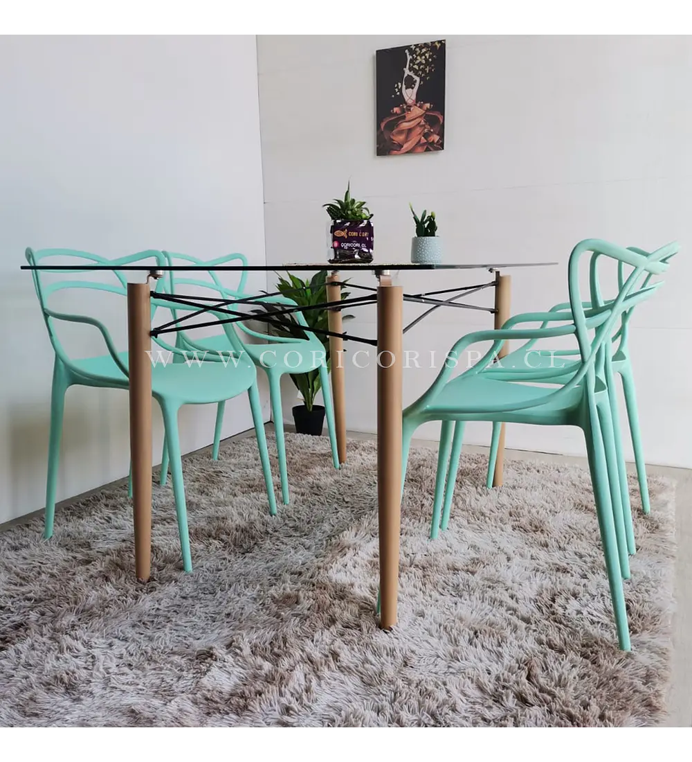 Mesa Crox 140x80cms + 4 Sillas Master