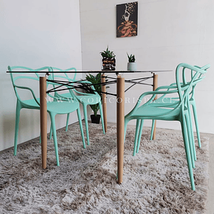 Mesa Crox 140x80cms + 4 Sillas Master