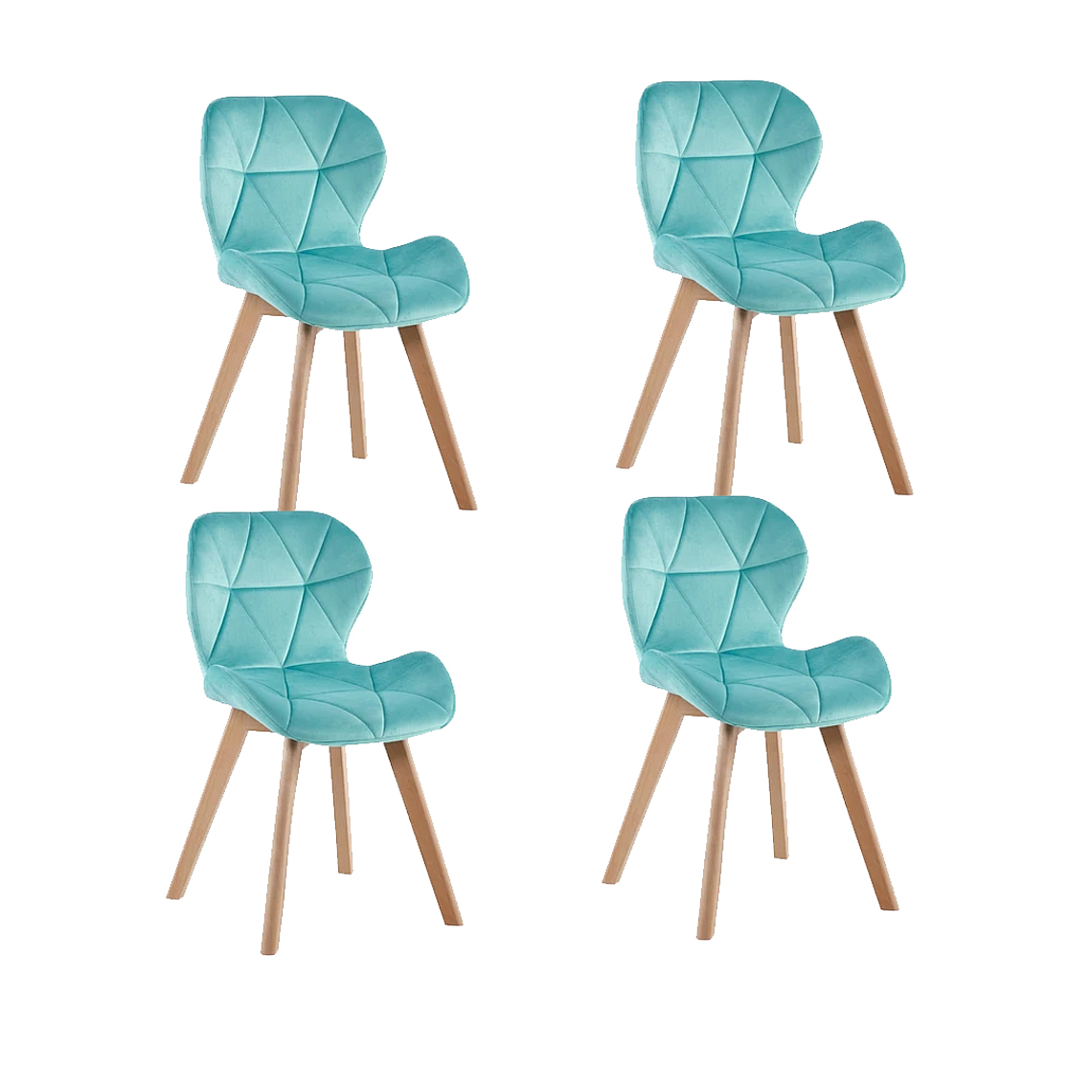 Pack 4 Sillas Mariposa Velvet  7