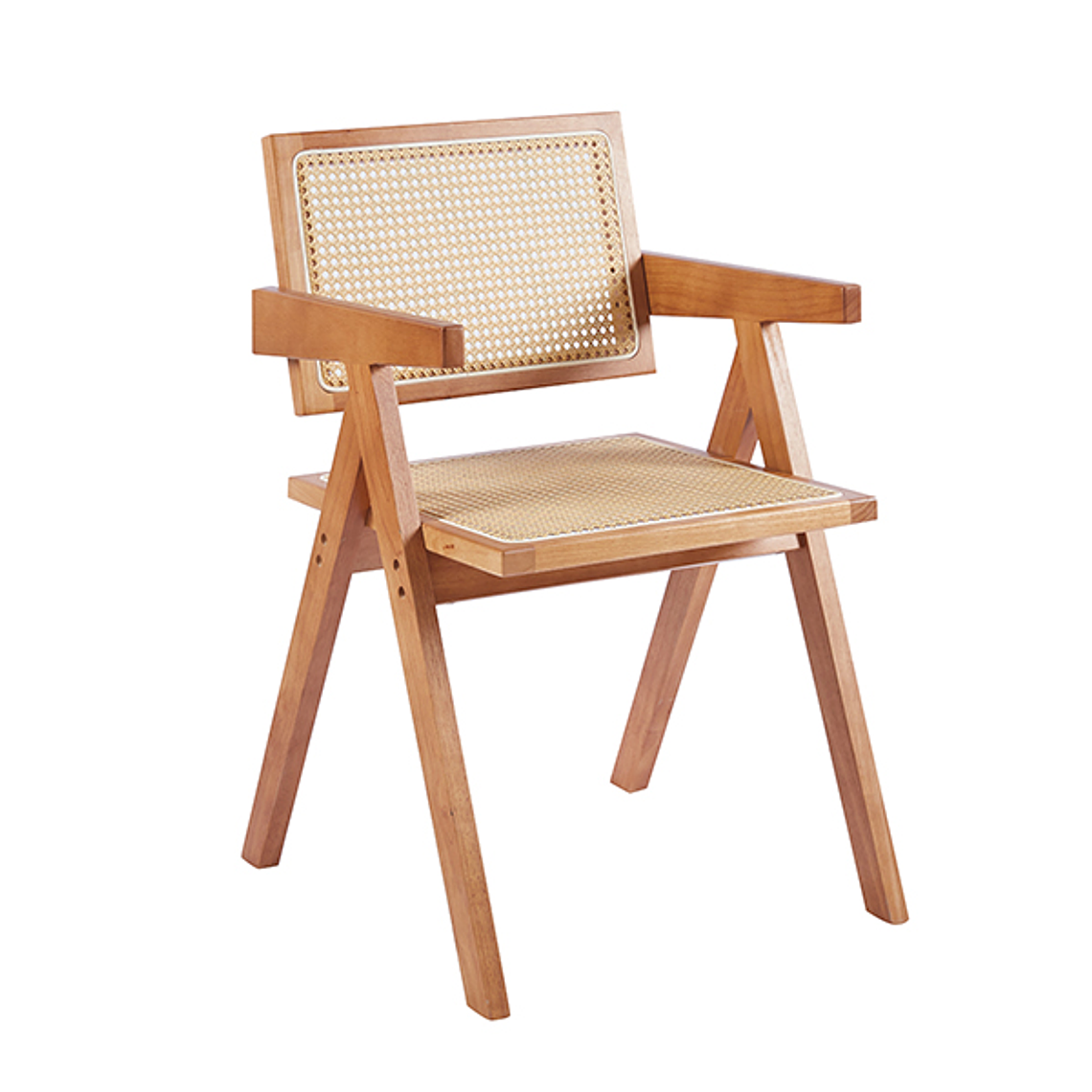 Silla Chandigarh Madera Rattan 2