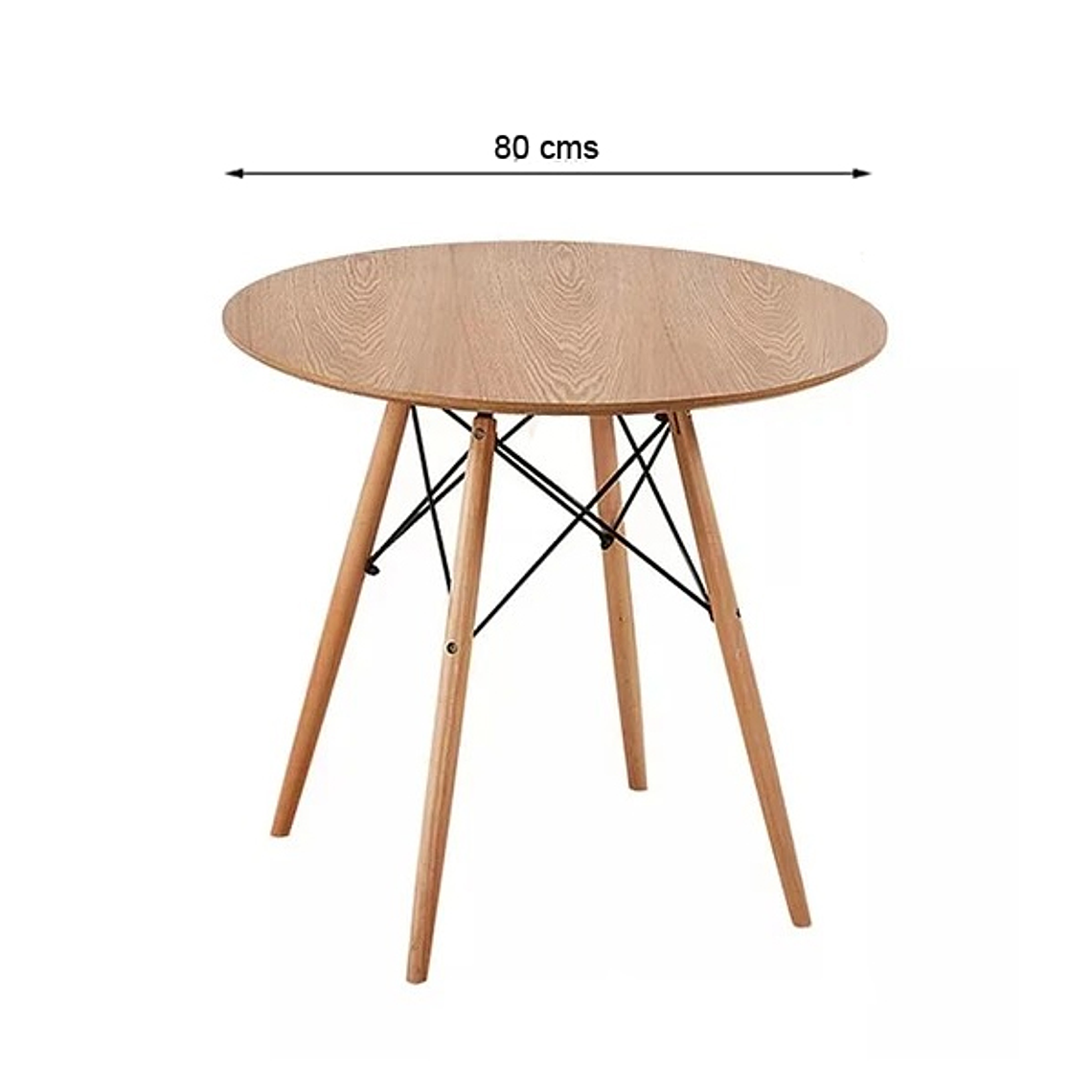 Mesa Wood Eames 80cms 2
