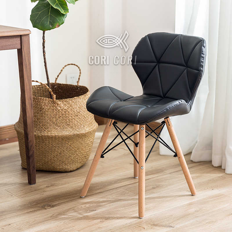 Comedor Medlock 140 x 90cm + 6  Sillas Eames Mariposa Ecocuero 5