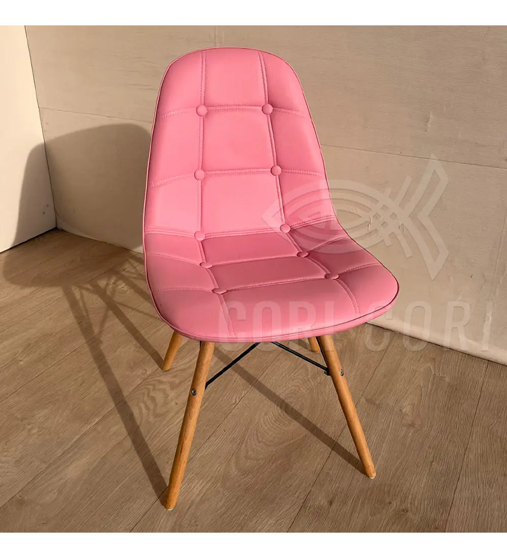 Comedor Medlock 140x90cm + 6 Sillas Capitonné Eames