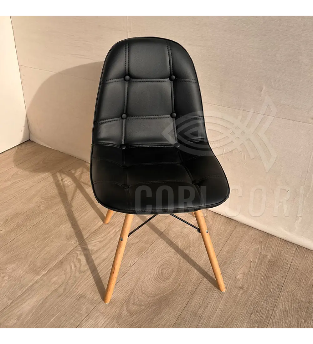 Comedor Medlock 140x90cm + 6 Sillas Capitonné Eames