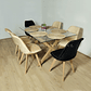 Comedor Medlock 140 X 90 cms + 6 Sillas Tulip Velvet  - Miniatura 5