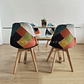 Comedor Medlock (120x80cm) + 4 Sillas Patchwork Wood - Miniatura 3