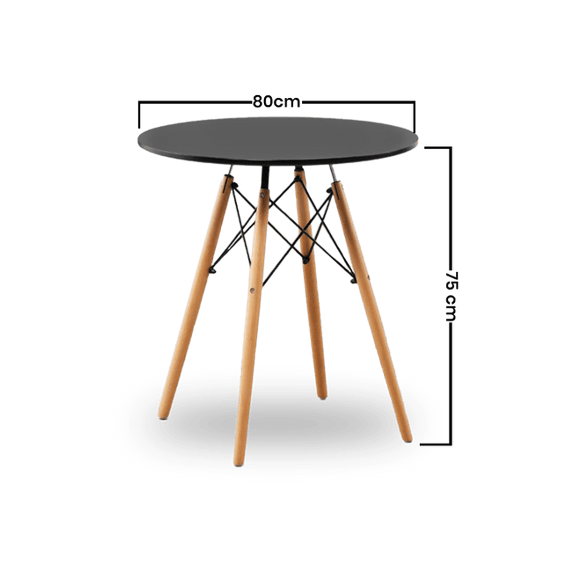 Mesa Eames Redonda 80cms  3