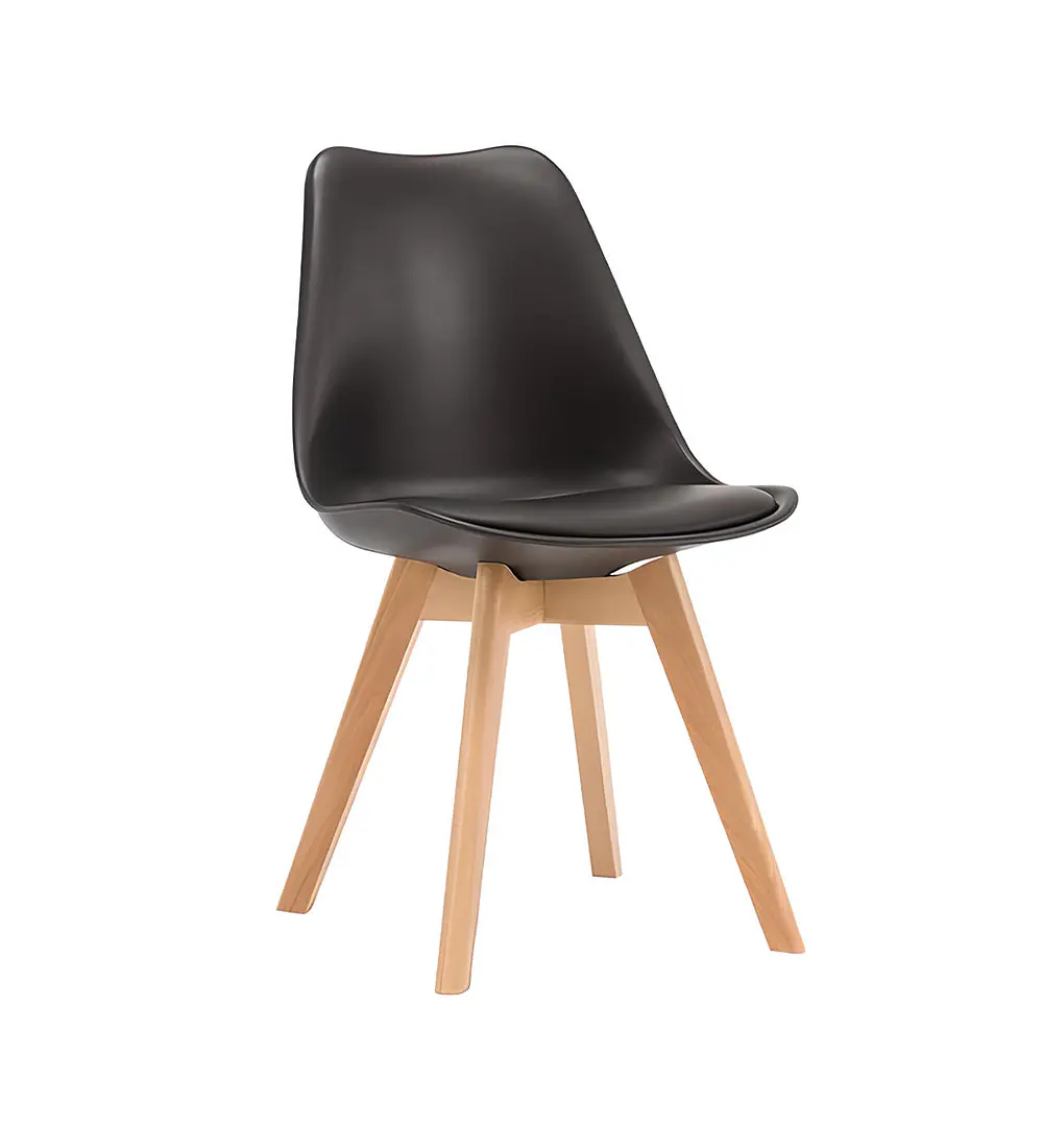 Comedor Mesa Wood 120cm + 4 Sillas Tulip  