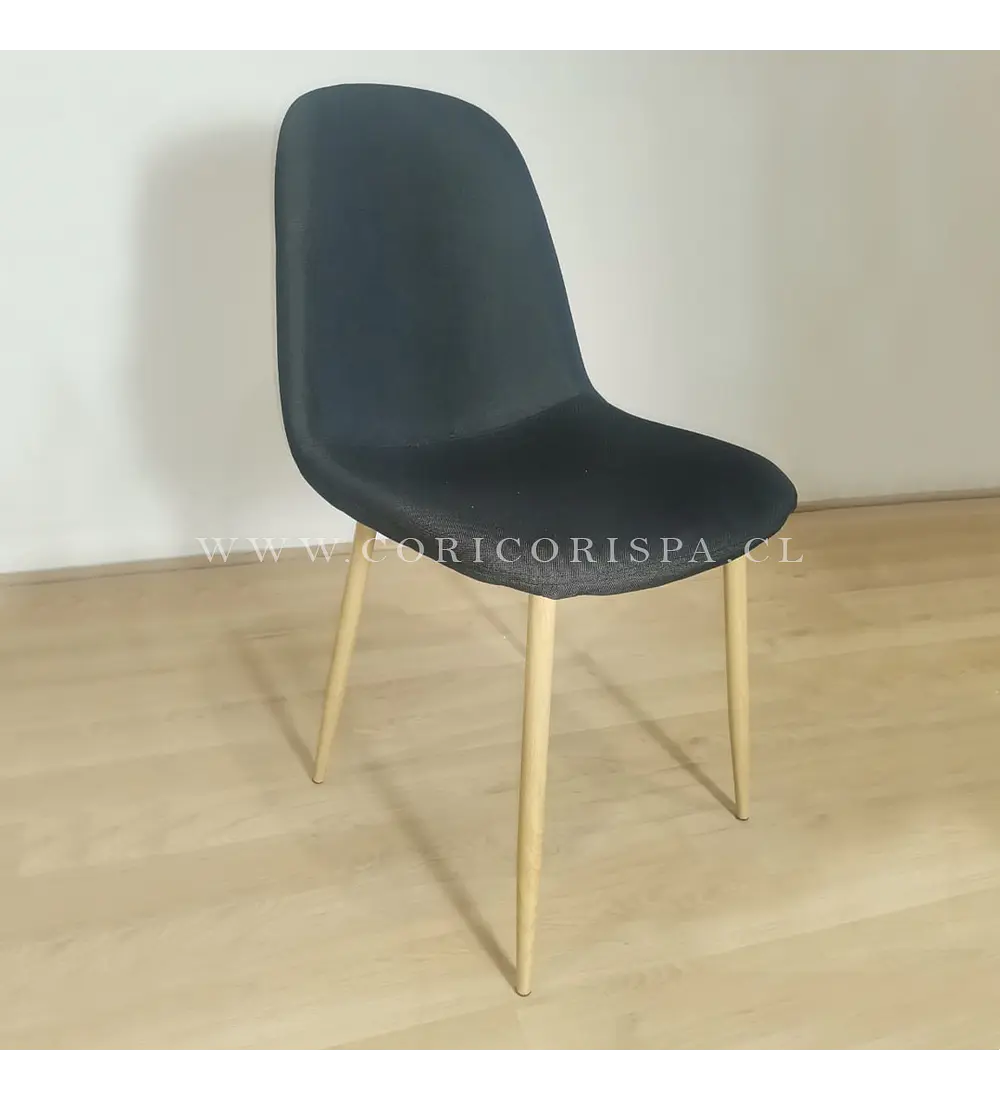 Comedor Tulip 100cms + 4 Sillas Scoop Lino