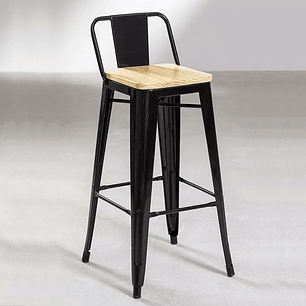 Taburete Tolix  Industriales (asiento de Madera Clara 76≈77cms)
