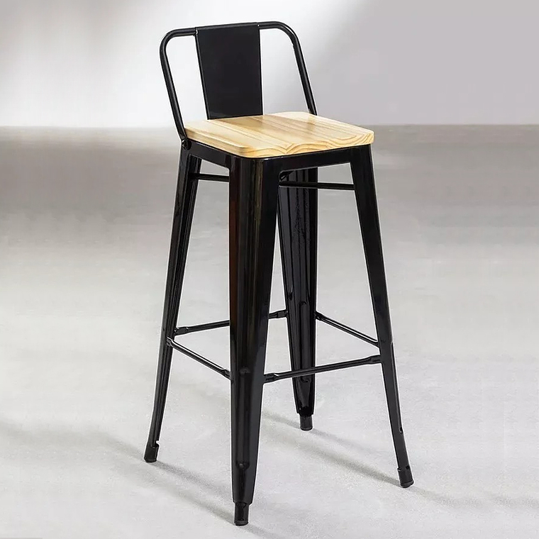 Taburete Tolix  Industriales (asiento de Madera Clara 76≈77cms) 1