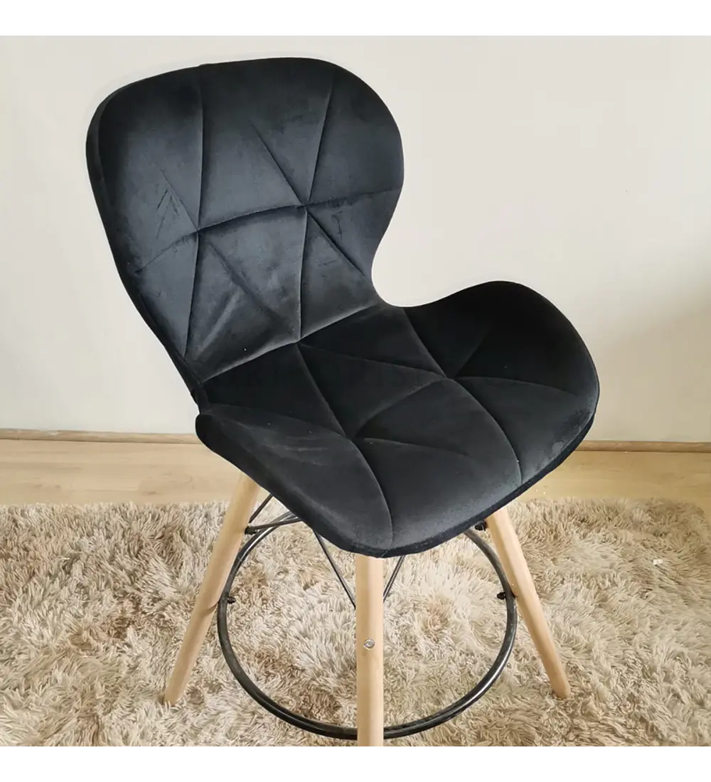 Taburete Mariposa Deluxe negro