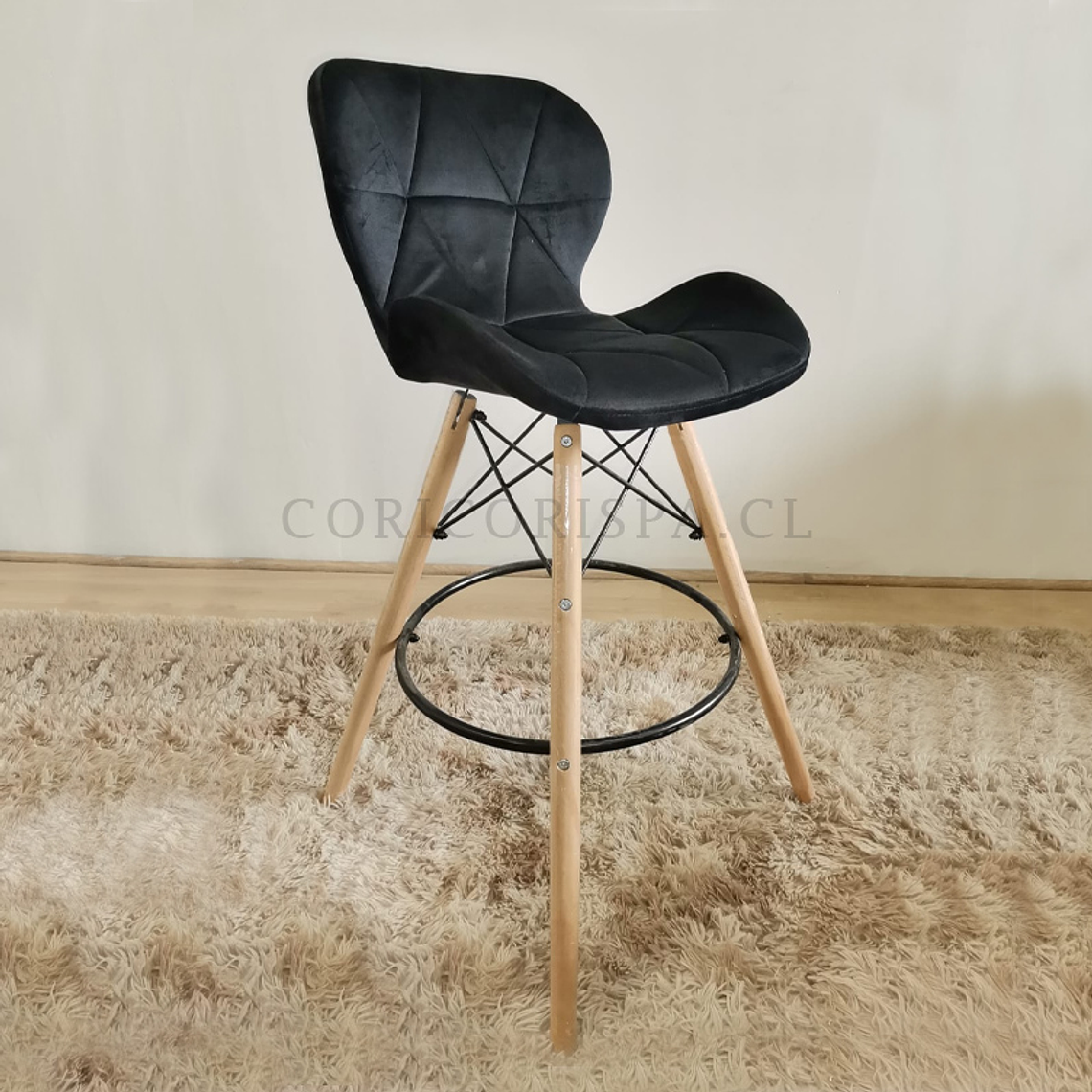 Taburete Mariposa Deluxe negro 1