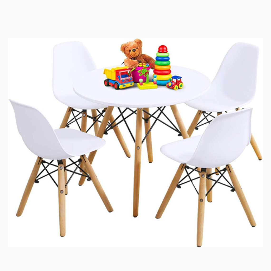 Pack Eames Kids (1 Mesa + 4 sillas) 2