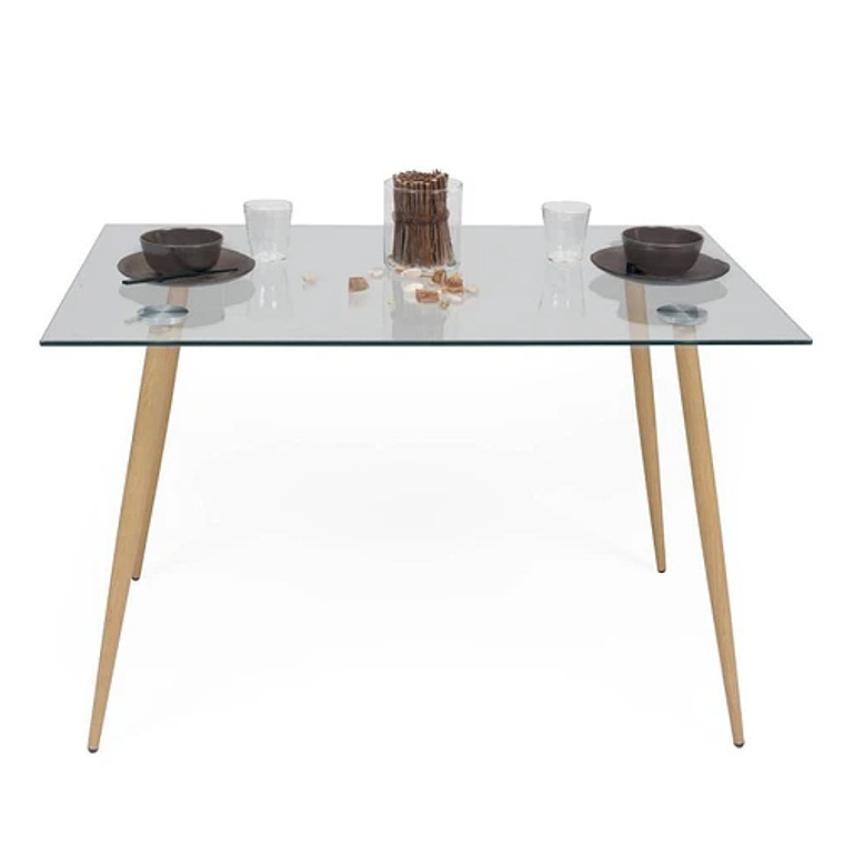 Mesa de Comedor Vidrio Rubi 120x80cms 2