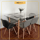Mesa Crox 140 x 90 + 4 Silla Eames Mariposa Ecocuero - Miniatura 3