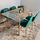 Mesa Crox 140 x 80cms +  4 Eames Capitonne Ecocuero - Miniatura 5