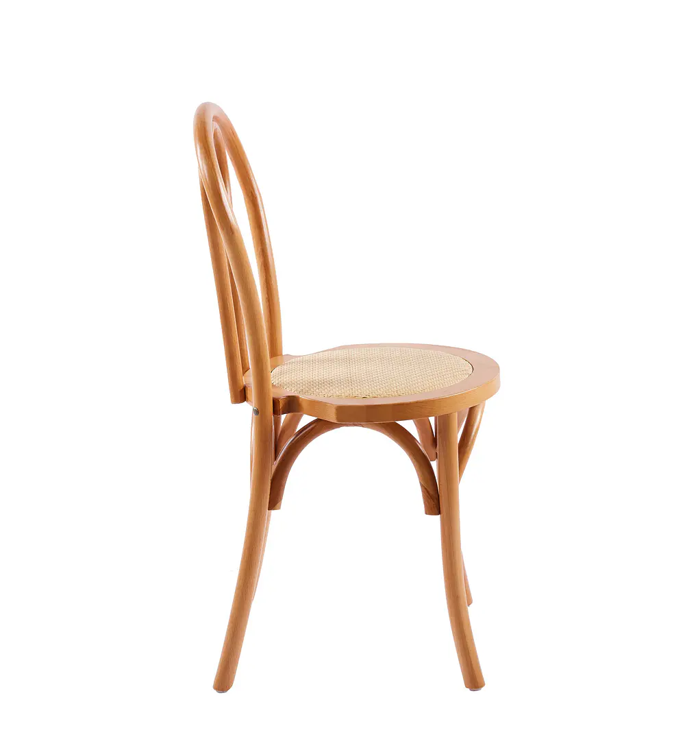 Silla Amelia Madera Rattan - Natural