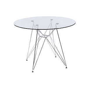 Mesa vidrio IRON  100 cms