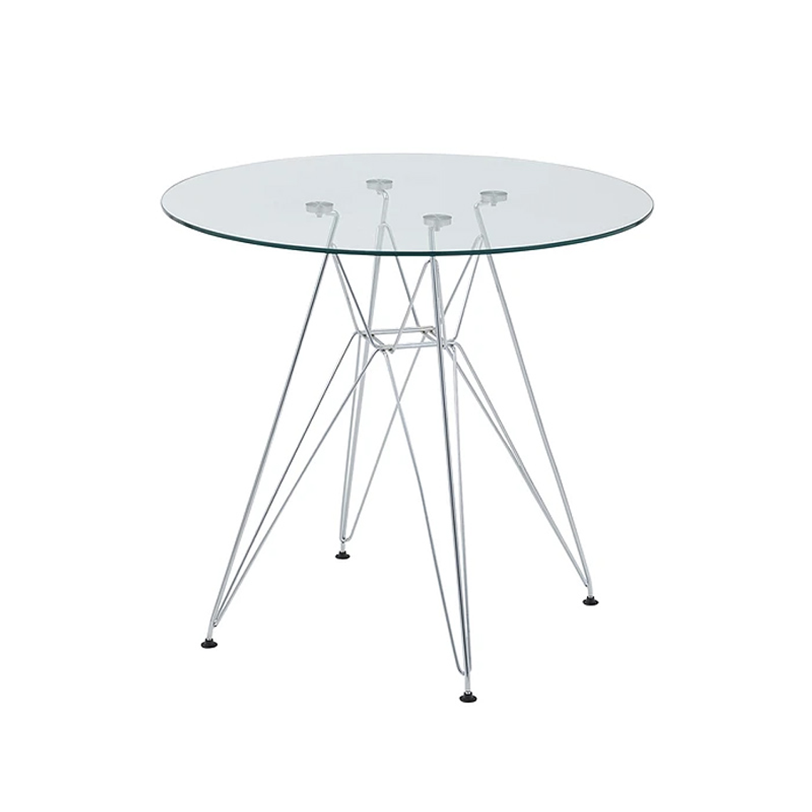 Mesa vidrio IRON  100 cms 2