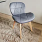 Comedor Mesa Tulip Stone 100cms + 4 Sillas Mariposa Velvet - Miniatura 4