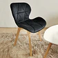 Comedor Mesa Tulip Stone 100cms + 4 Sillas Mariposa Velvet - Miniatura 5