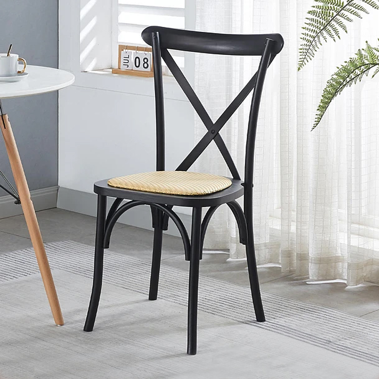 Comedor Warwick 120cm + 4 Sillas Crossback Madera  11