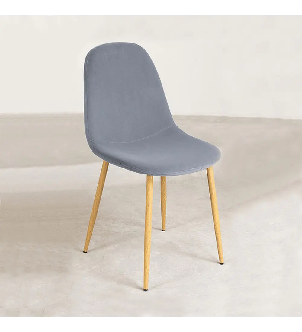 Silla Scoop Wood Velvet
