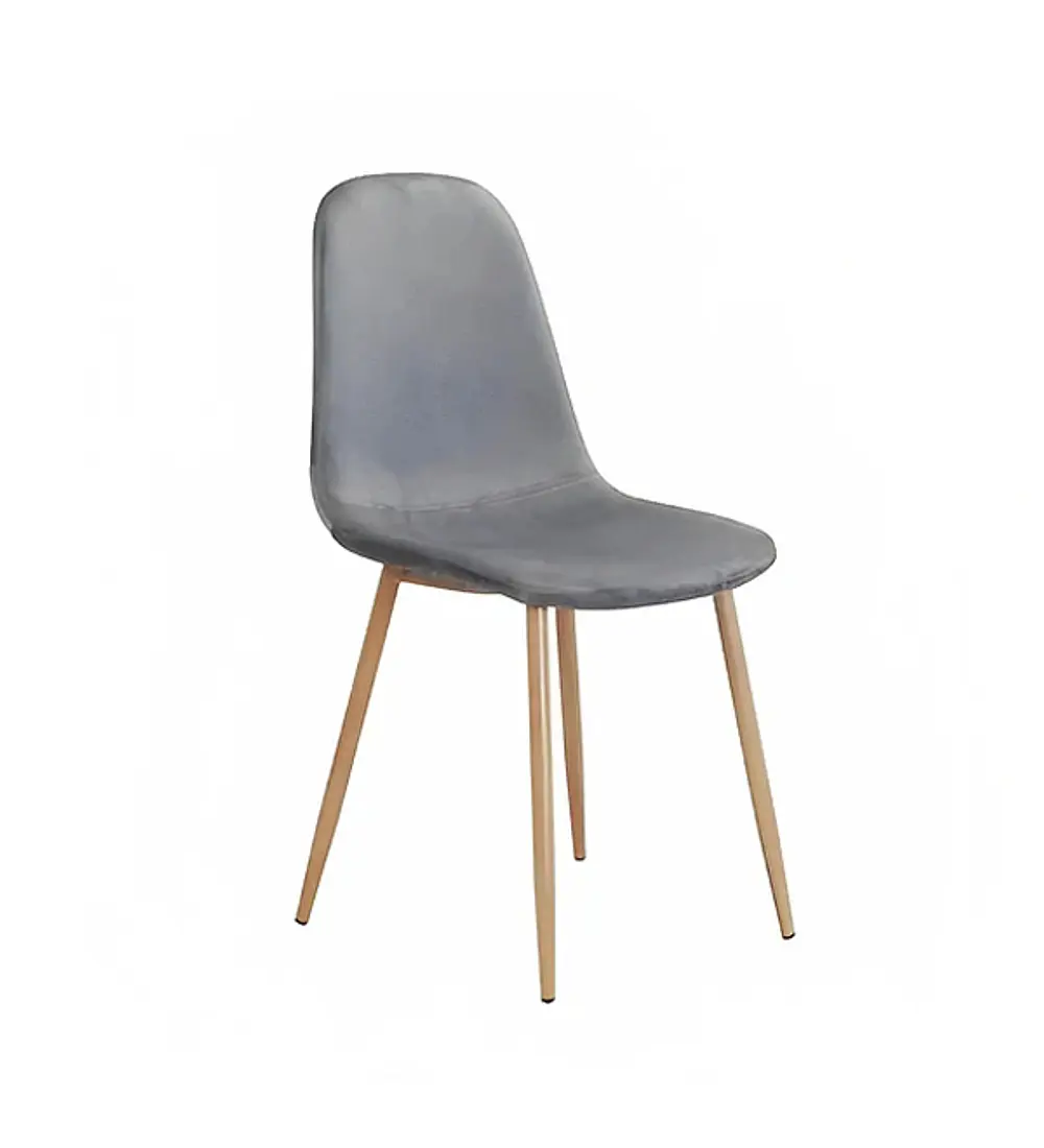 Silla Scoop Wood Velvet