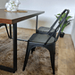 Comedor Industrial 140x90 + 4 Sillas Tolix - Miniatura 3