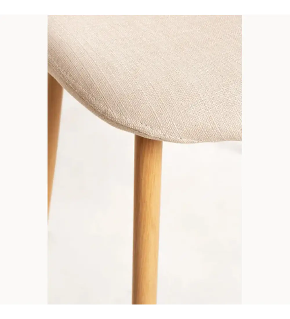Silla Scoop Lino Wood