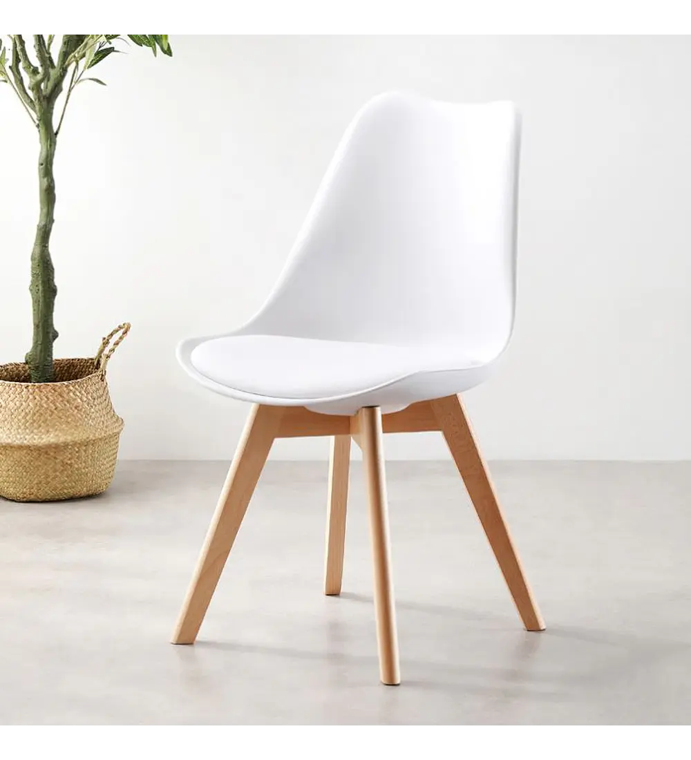 Comedor Warwick 120cm + 6 Sillas Tulip