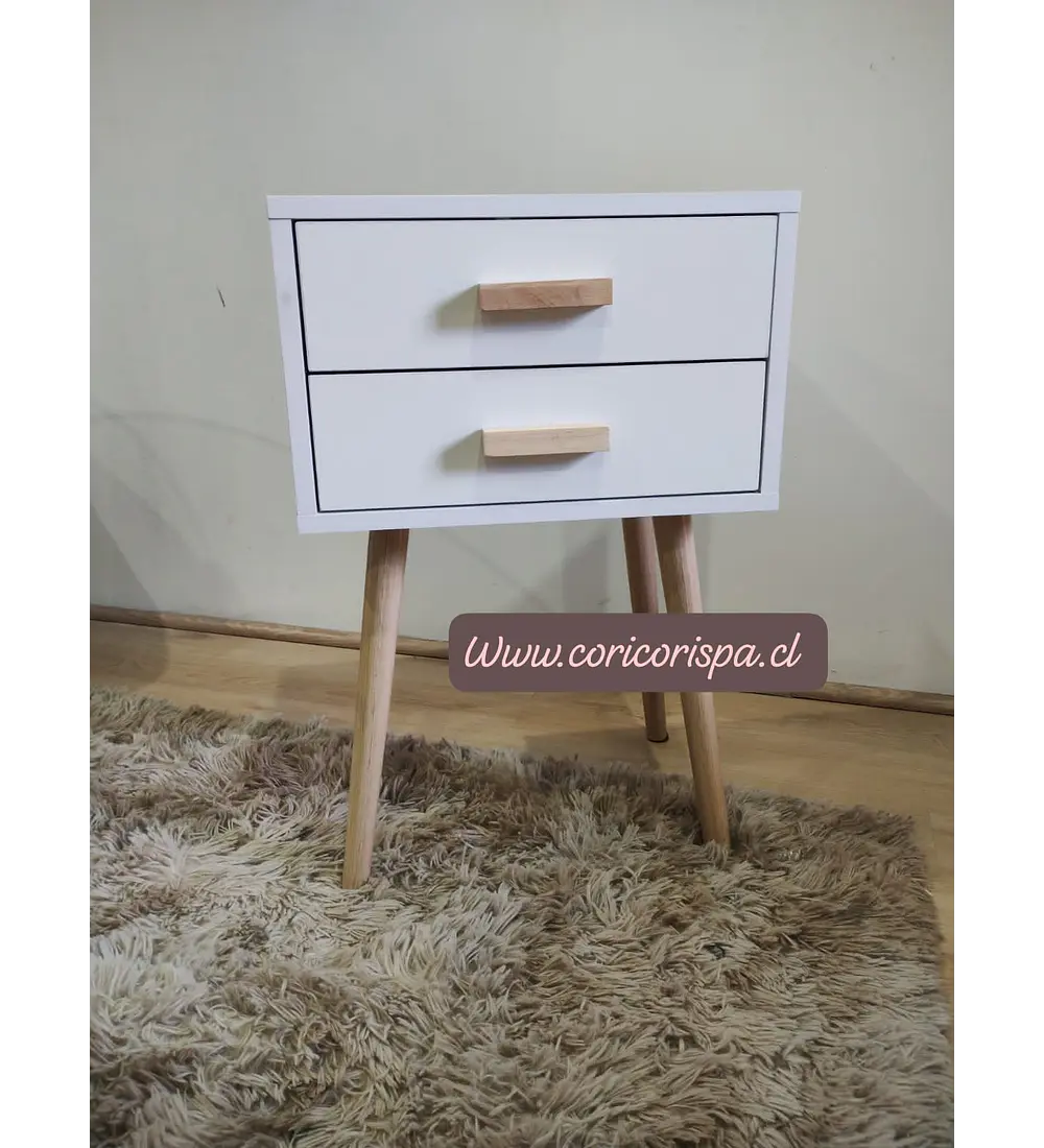 Velador Eames Doble Blanco