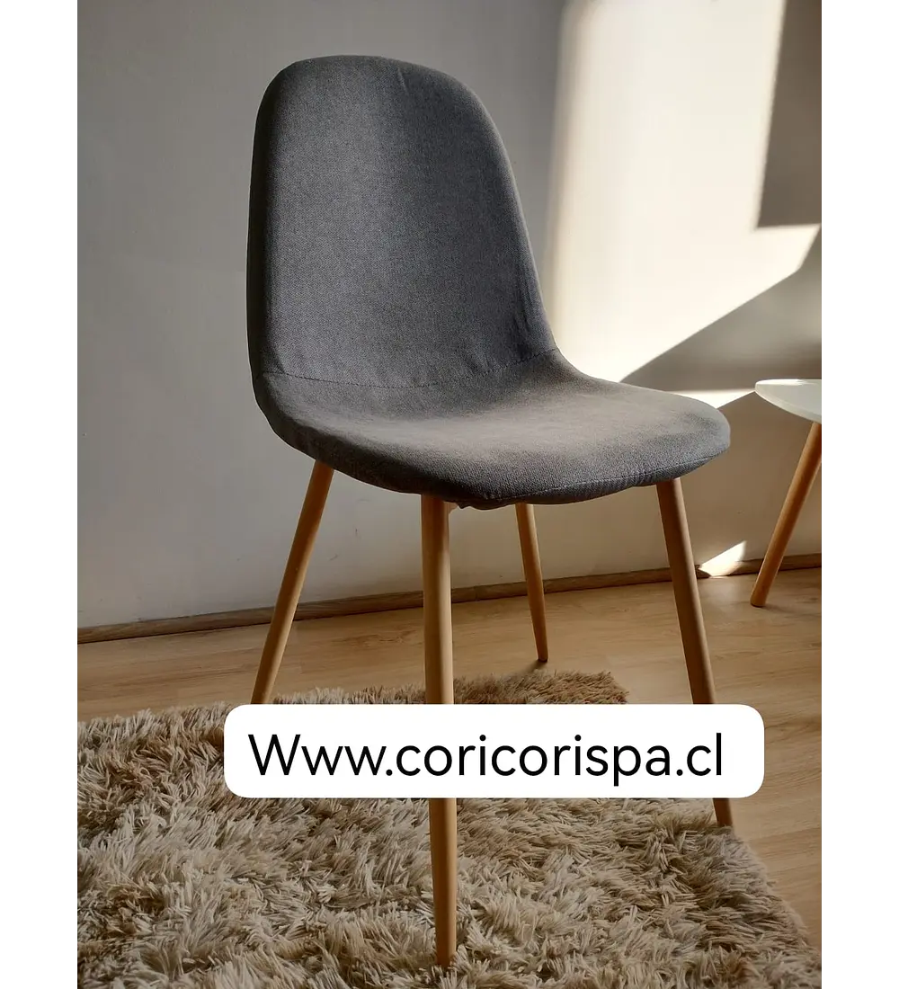 Silla Scoop Lino Wood