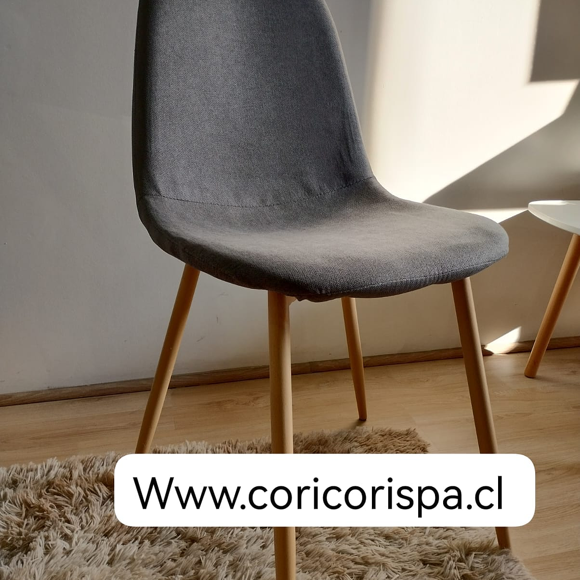 Silla Scoop Lino Wood 8