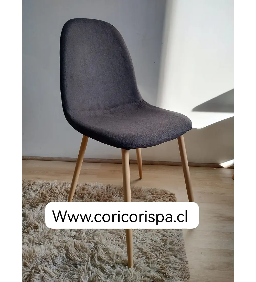 Silla Scoop Lino Wood